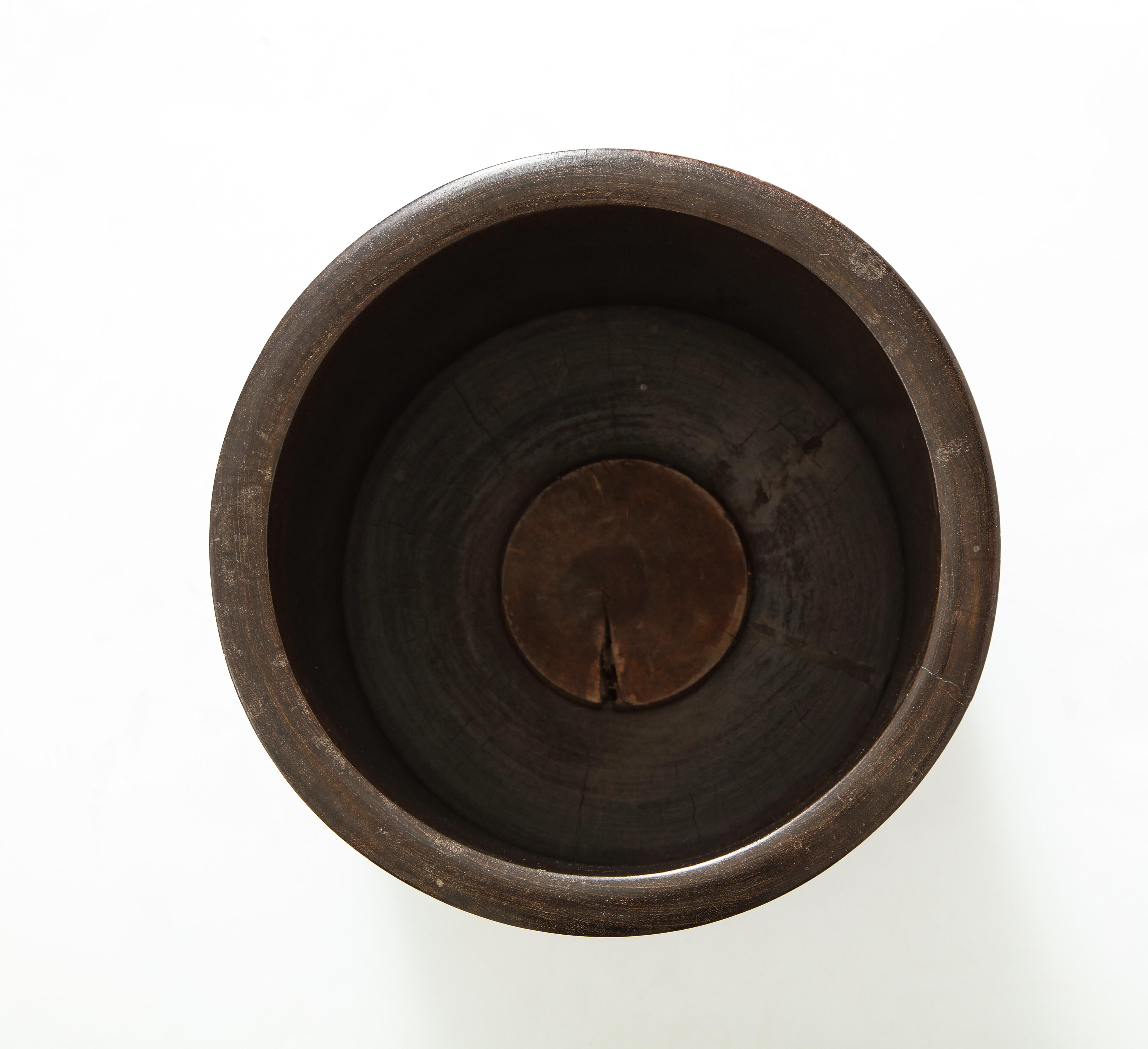 Grand pot à pinceaux en bois dur Zitan Huanghuali Bitong, dynastie Qing, Chine en vente 3