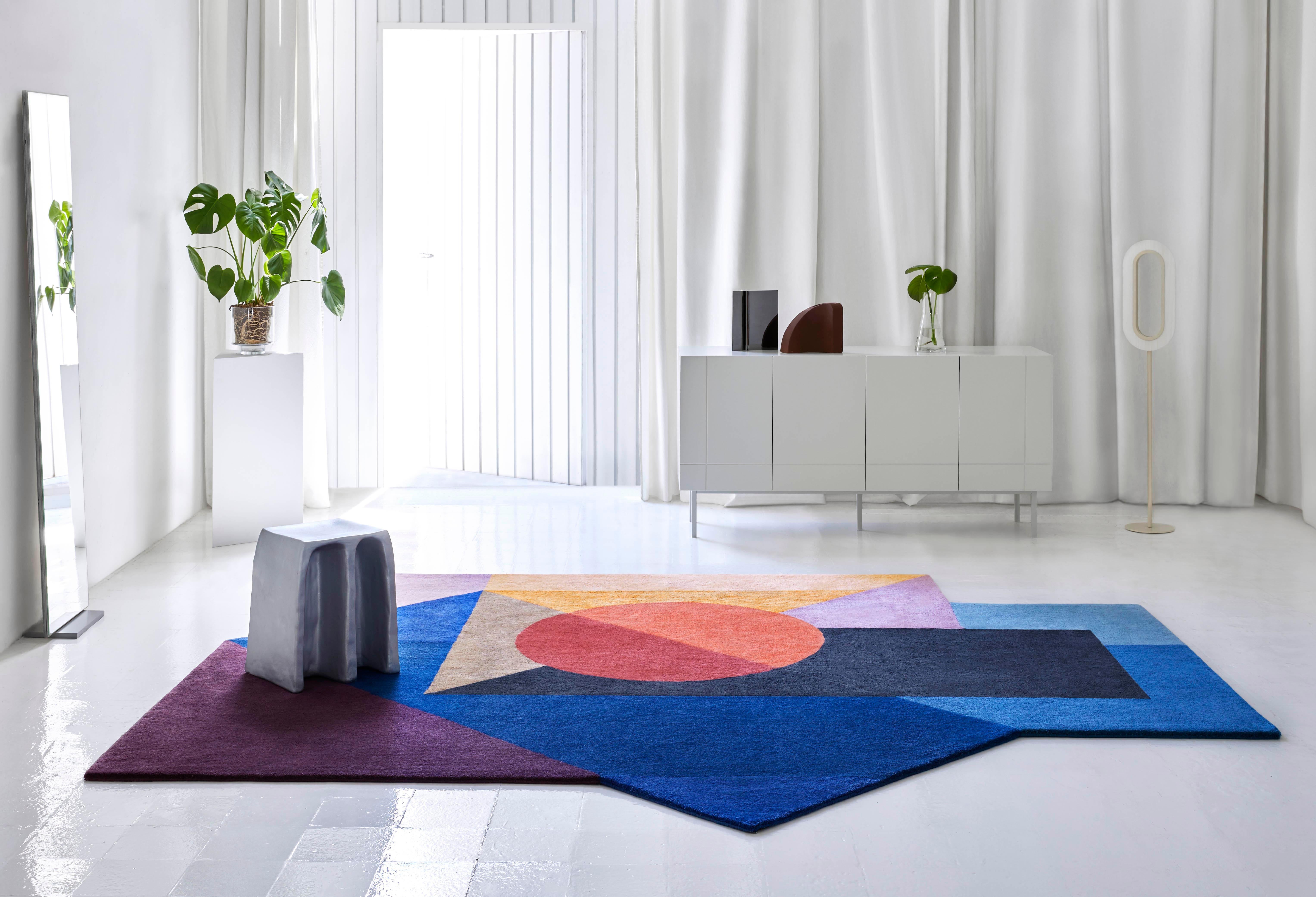 Contemporary Large Zoe Kubb Rug by Gandia Blasco For Sale