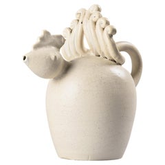 Large Zoomorphic Pitcher by Suzanne Ramié for Madoura, Vallauris circa 1945