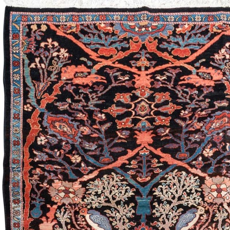 Woven Legends Rug with Natural Dyes Hand Knotted

A large Azeri rug with traditional design in style of Malayer or Bidjar The pile is made of high-end quality wool - hand spun, hand dyed with all vegetable dyes and knotted by master weavers. The rug