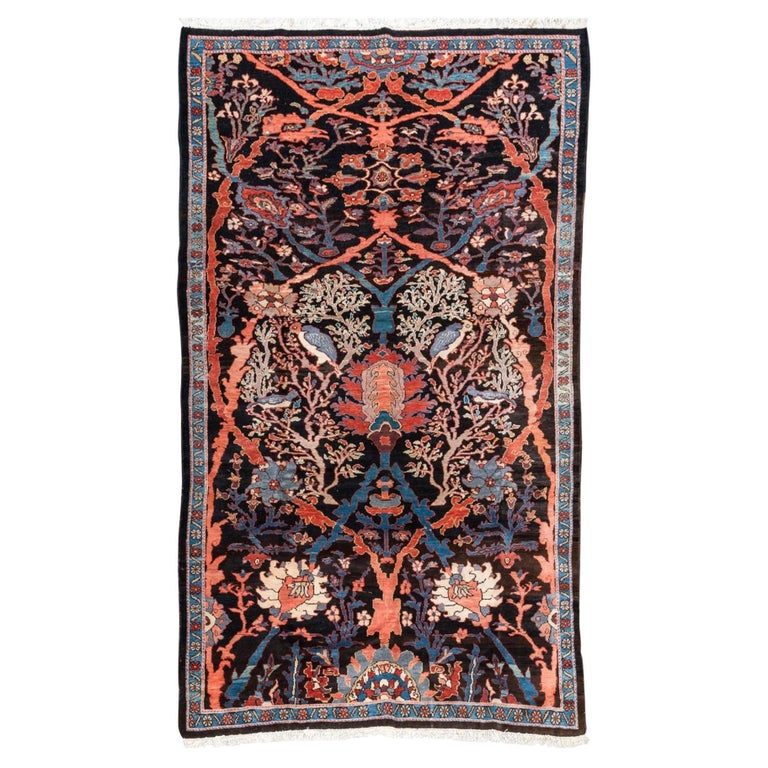 Large Antique Malayer Design Rug Woven Legends with Natural Dyes Hand