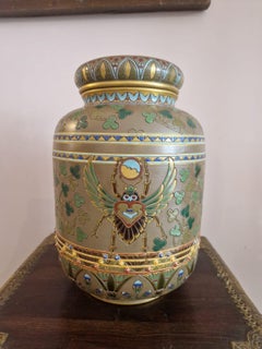 Grande marmite couverte dite " l'égyptienne " de la Manufacture de Sarguemines