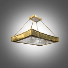 Larger Deco Style Rock Crystal Chandelier