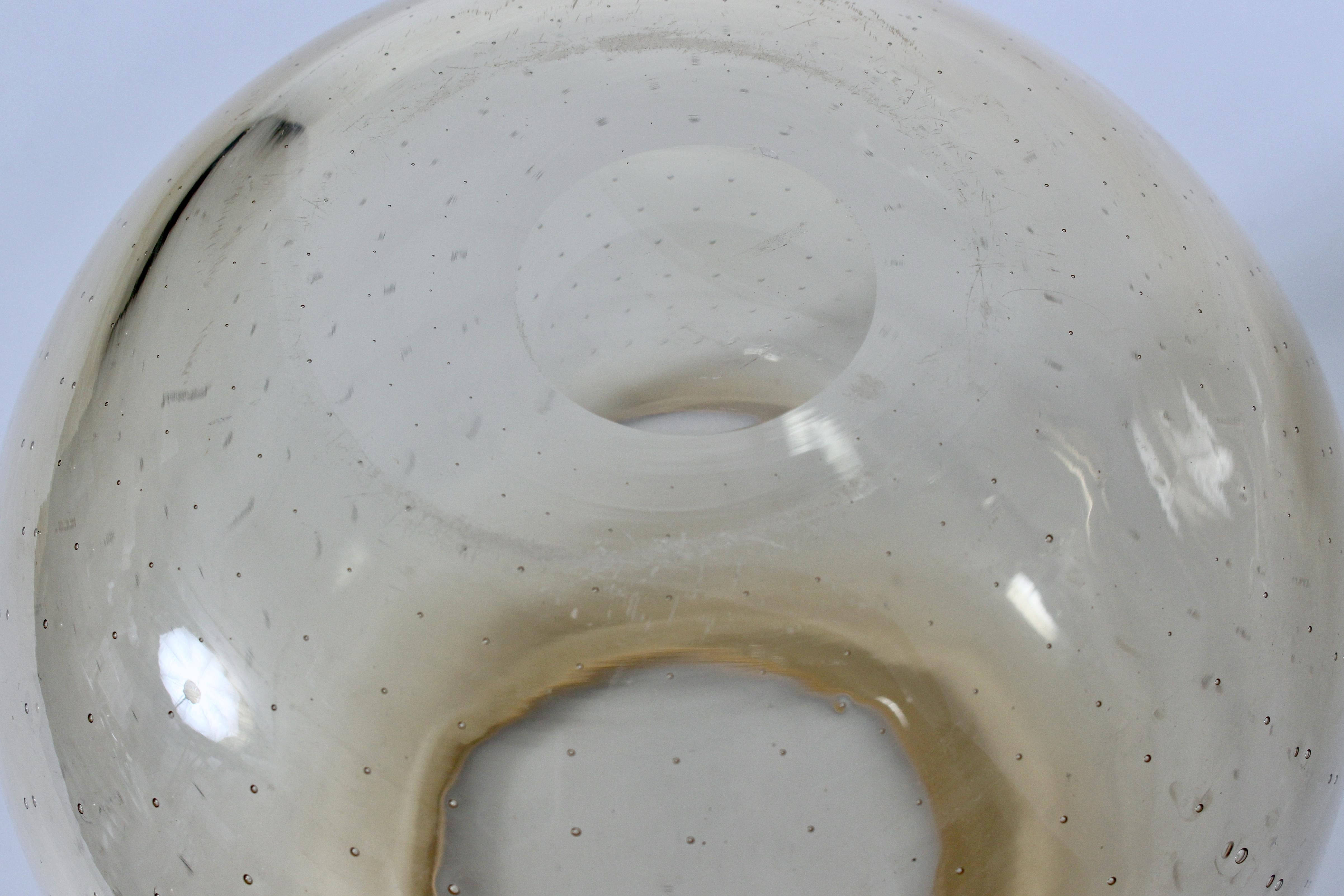 Ciotola più grande in stile Murano in ambra pallida, CIRCA 1960 in vendita 11