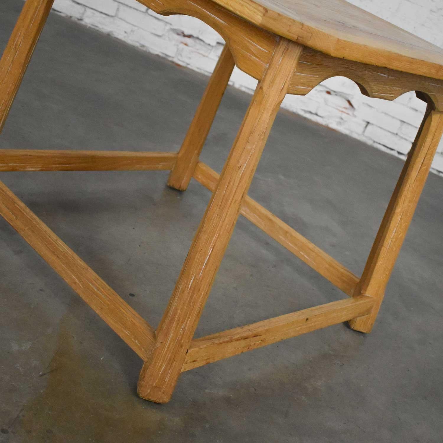 Larger Ranch Oak Lamp Table End Table Natural Oak Finish by A. Brandt Company 5