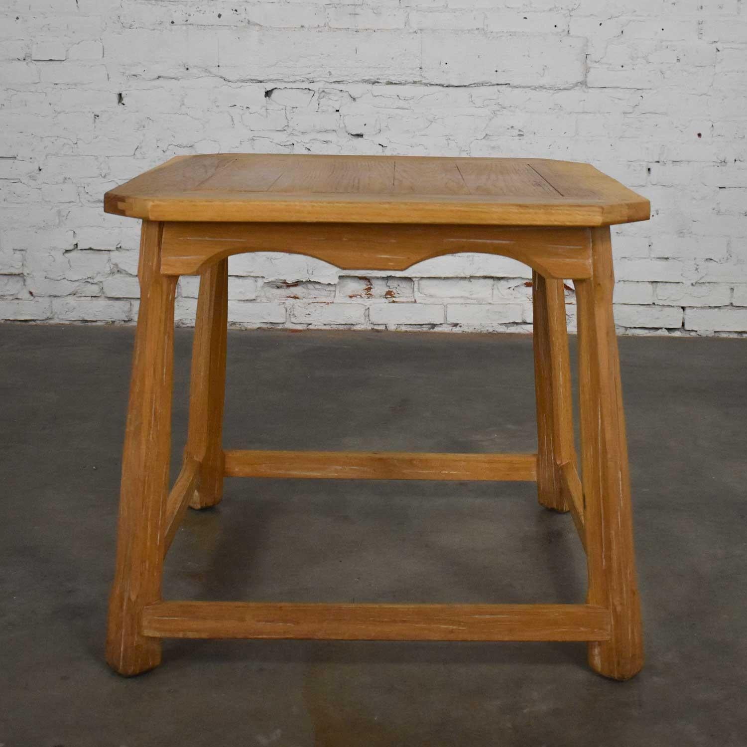 natural oak end table