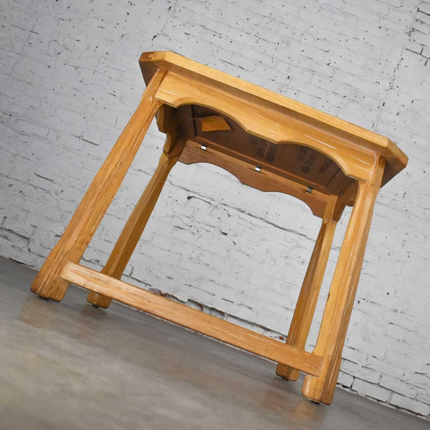 lamp table oak