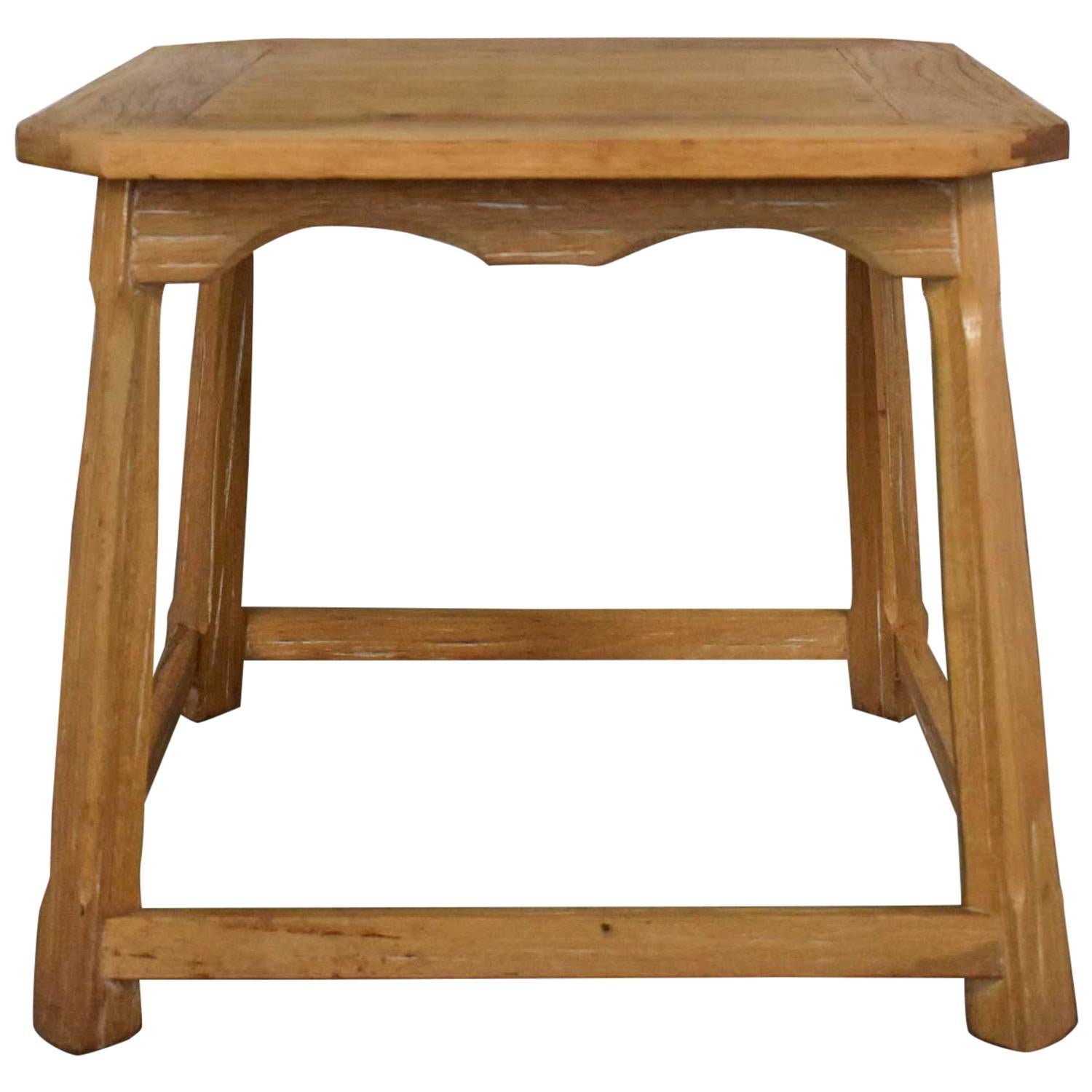 Larger Ranch Oak Lamp Table End Table Natural Oak Finish by A. Brandt Company