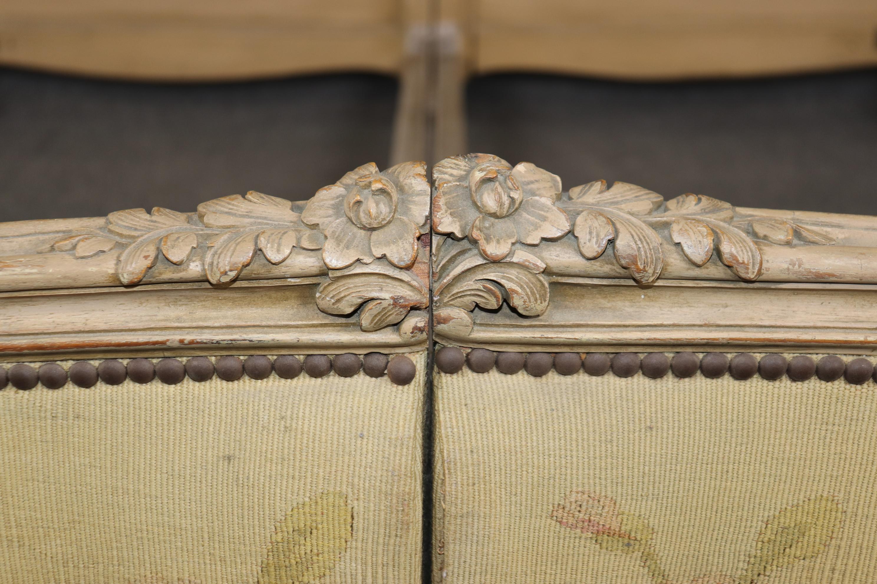 Larger-than-King Size French Folding Antique Carved Louis XV Bed Circa 1920 In Good Condition For Sale In Swedesboro, NJ