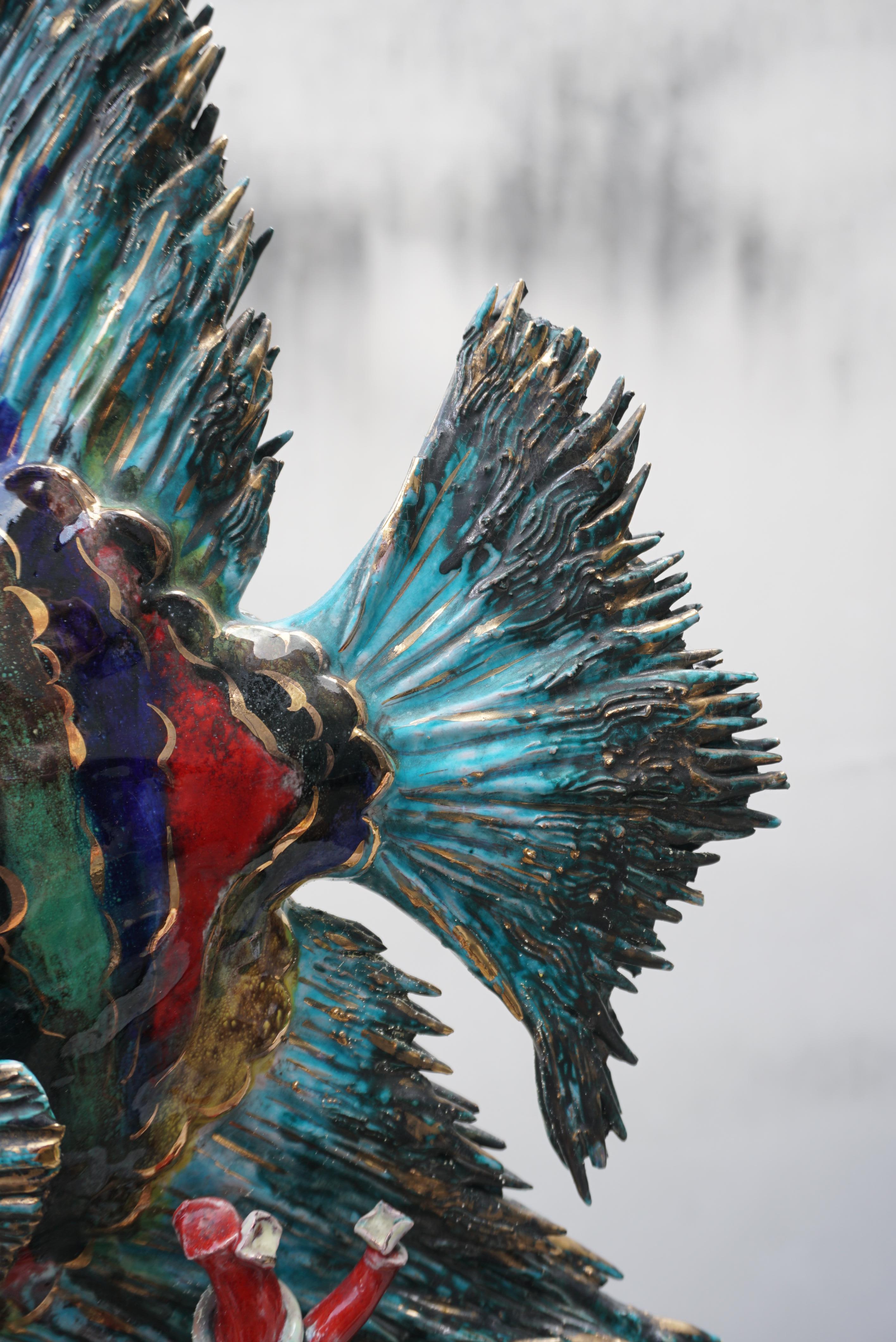 Lampada a forma di pesce più grande della vita di E. Pattarino per Marbro in vendita 3