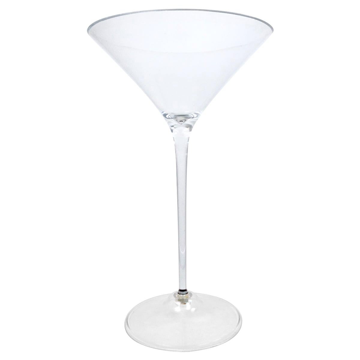 Larger Than Life Mid-Century Modern Cocktail Glass Made of Plexiglass