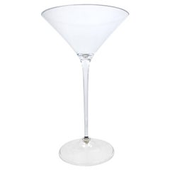 Vintage Larger Than Life Mid-Century Modern Cocktail Glass Made of Plexiglass