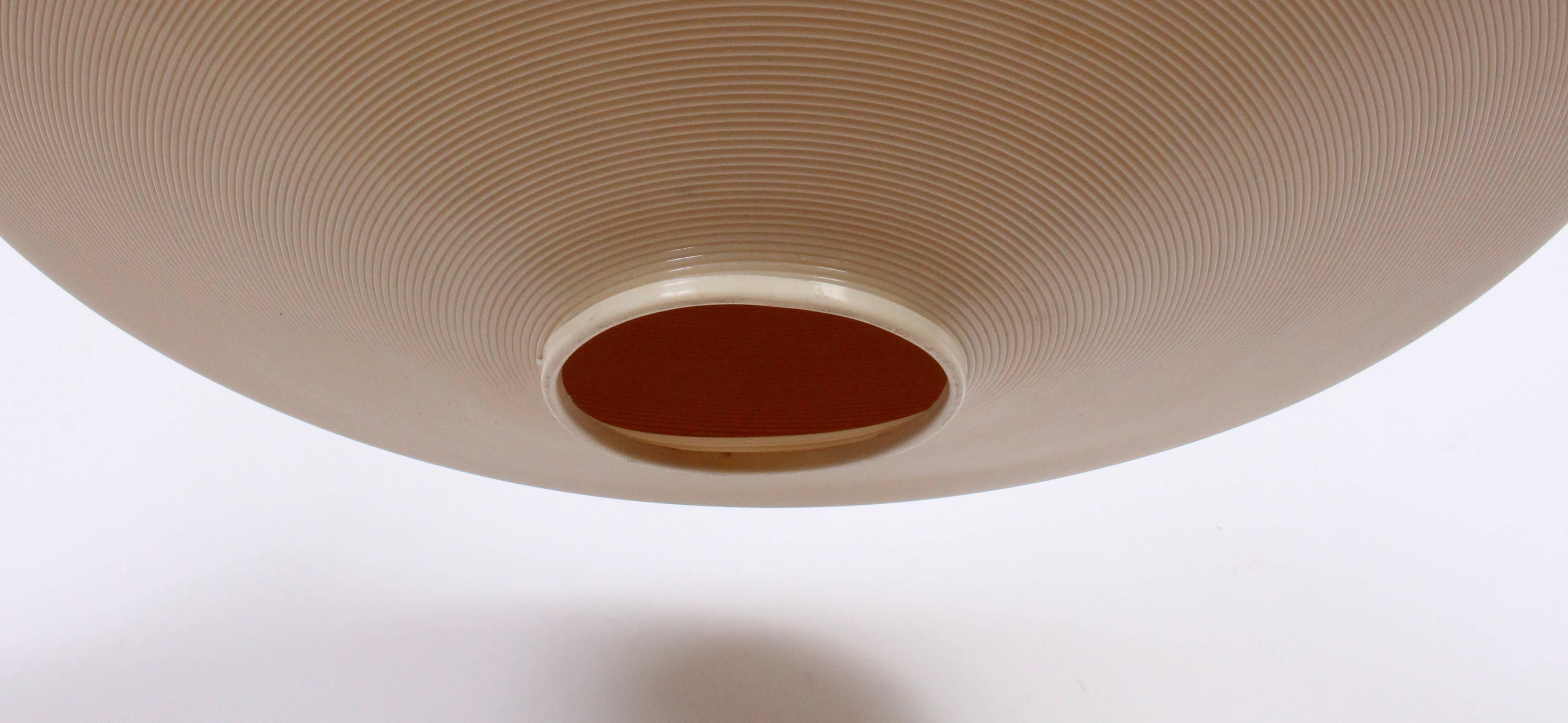 Brass Larger Yasha Heifetz for Rotaflex Neutral Two-Tone Saucer Hanging Pendant