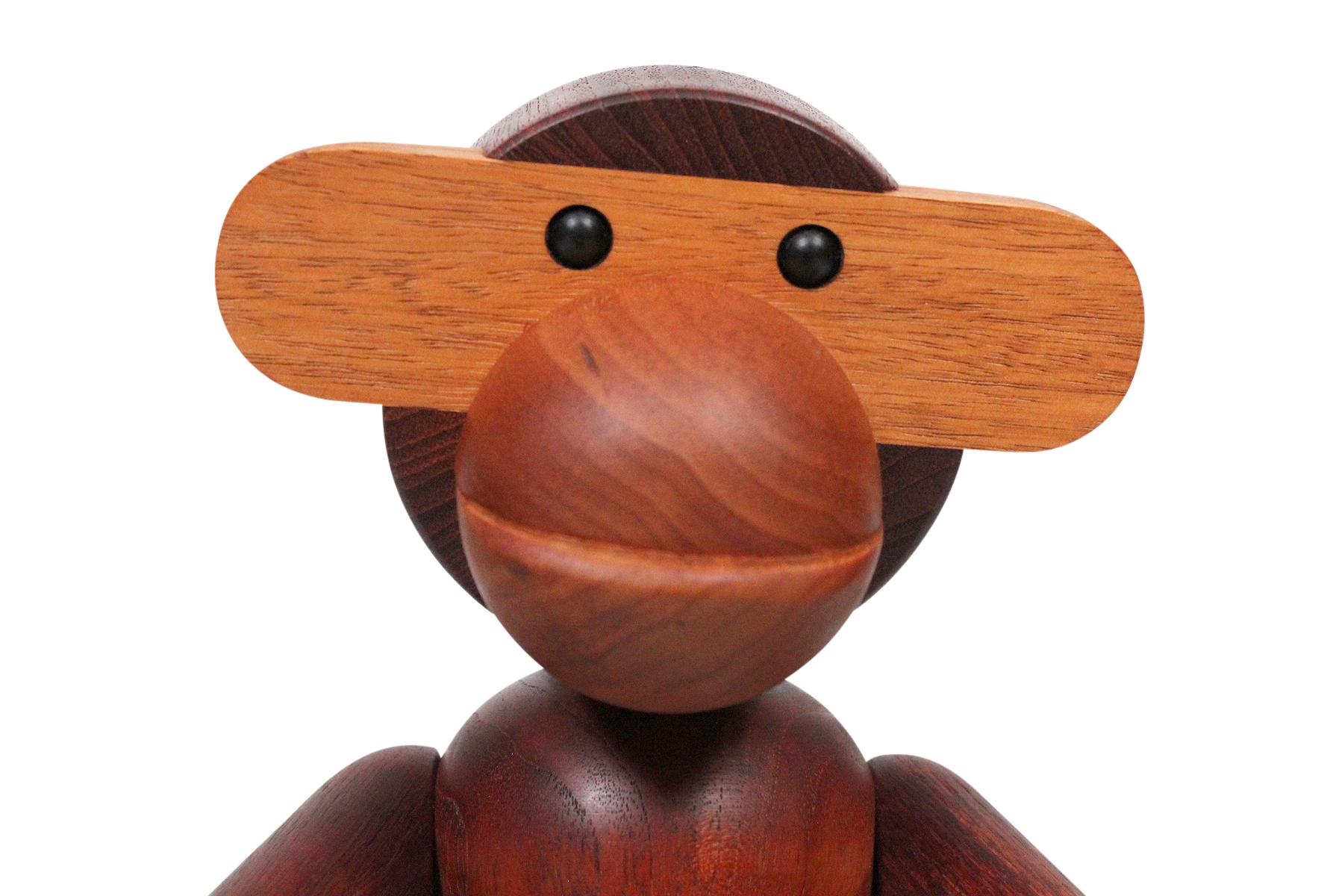 Teak Largest Articulated Monkey by Kay Bojesen