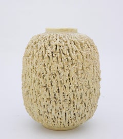 Largest Beige Hedgehog Vase, Ceramic, Gunnar Nylund Rörstrand