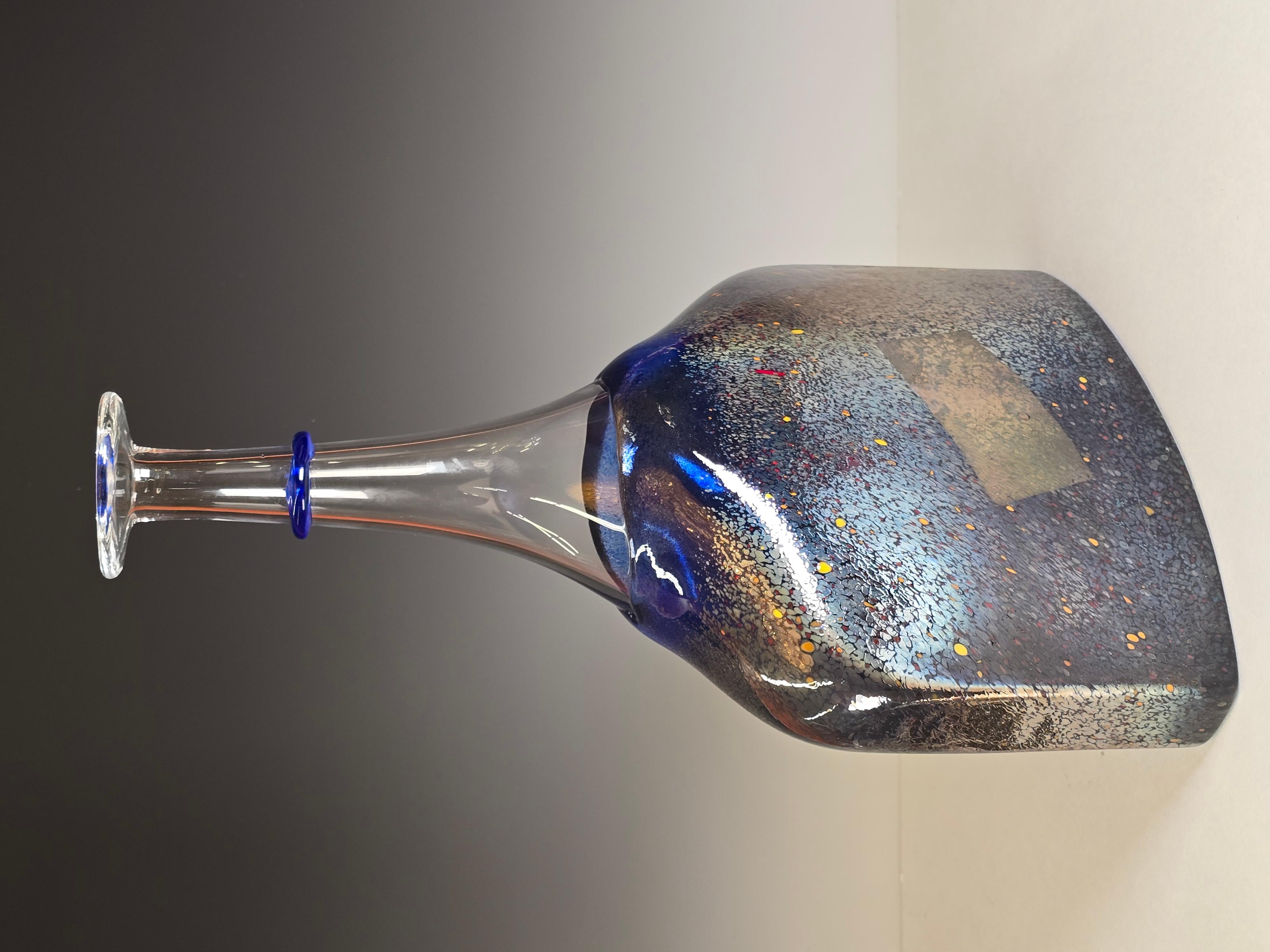 Vaso Sattelite di grandi dimensioni di Bertil Vallien per Kosta Boda in vendita 3