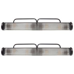 Largest Venini Style Picture Light In Bronze, Contemporary