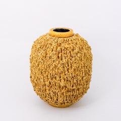 Largest Yellow Hedgehog Vase, Ceramic, Gunnar Nylund Rörstrand