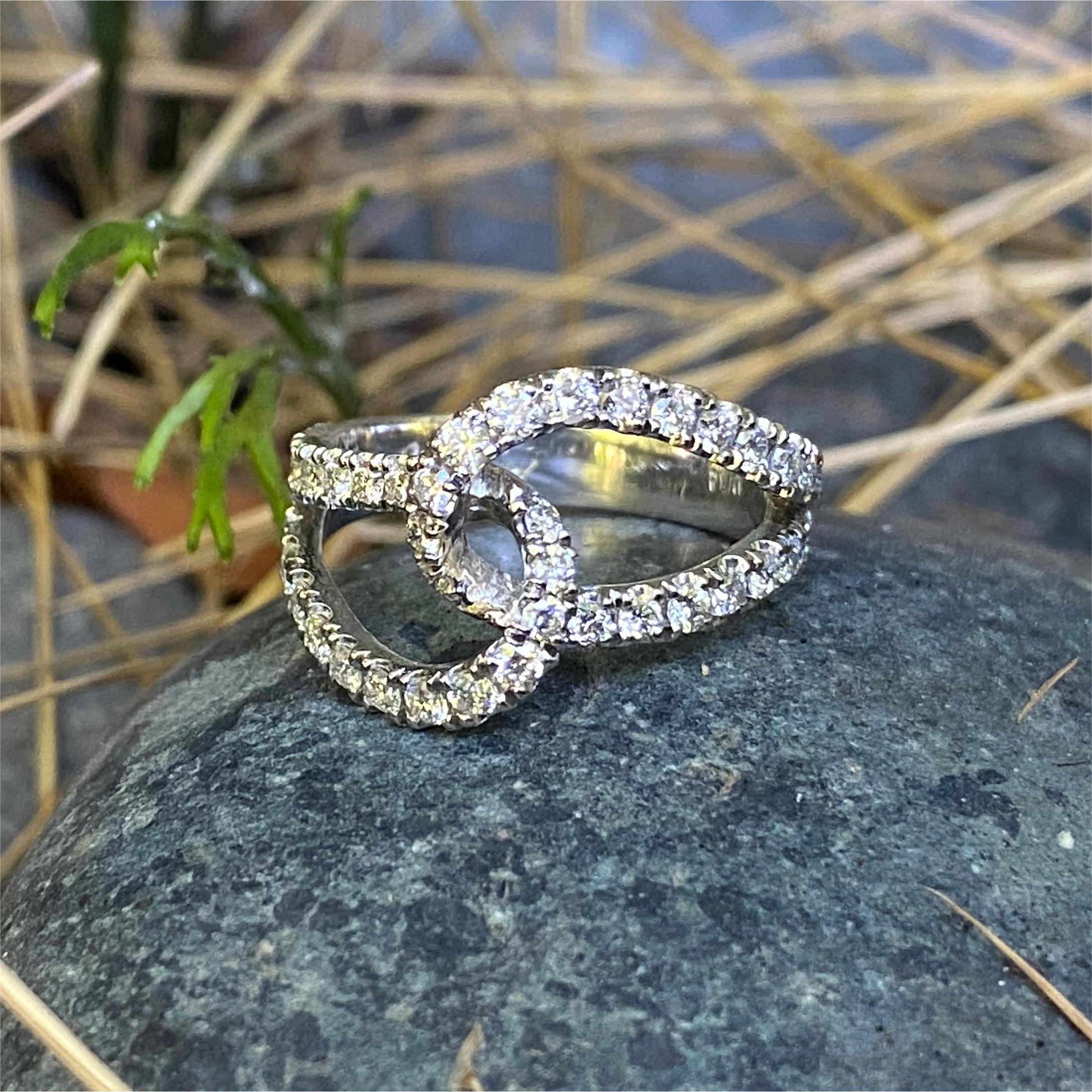 platinum knot ring