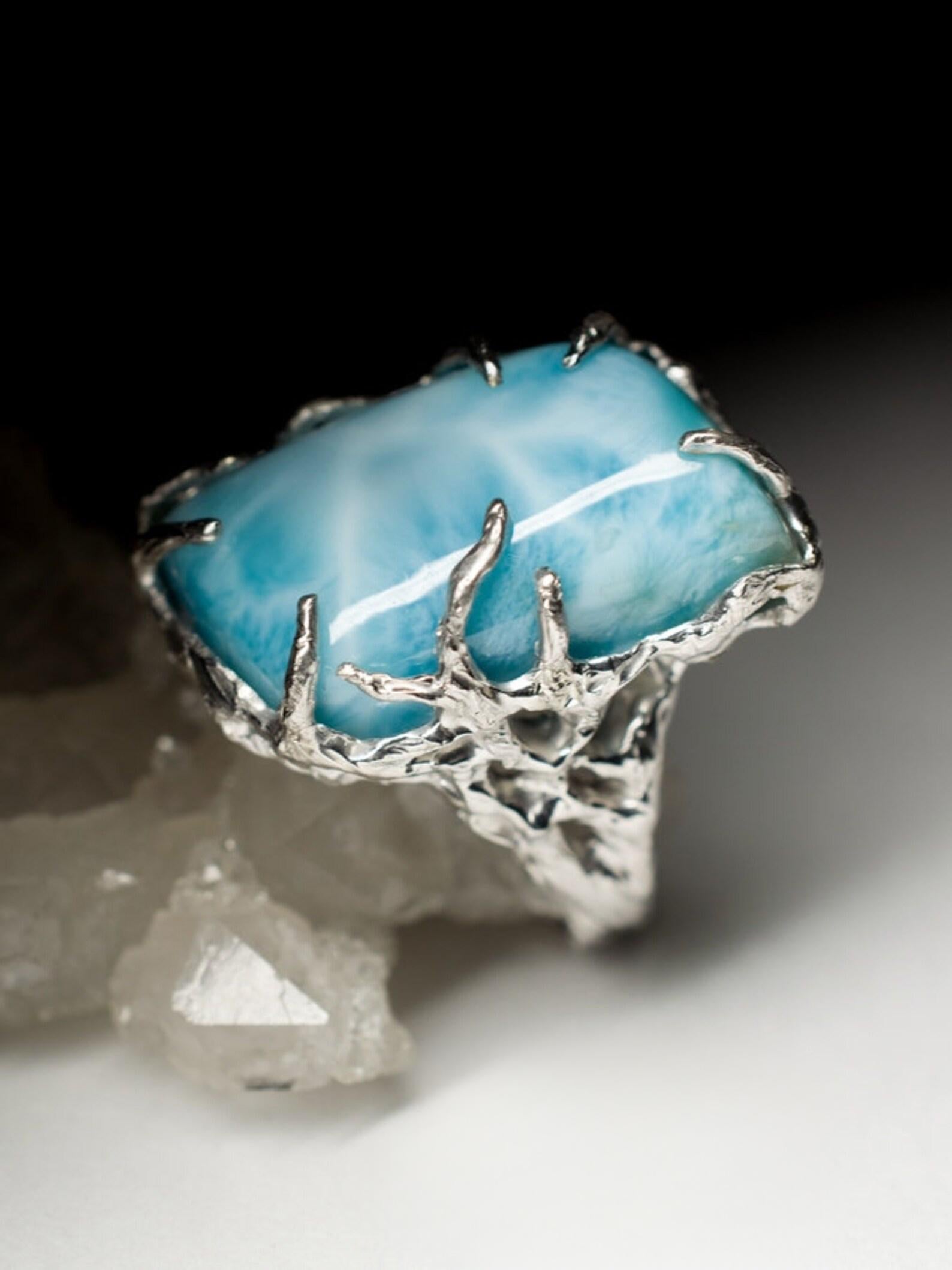 light blue opaque gemstone