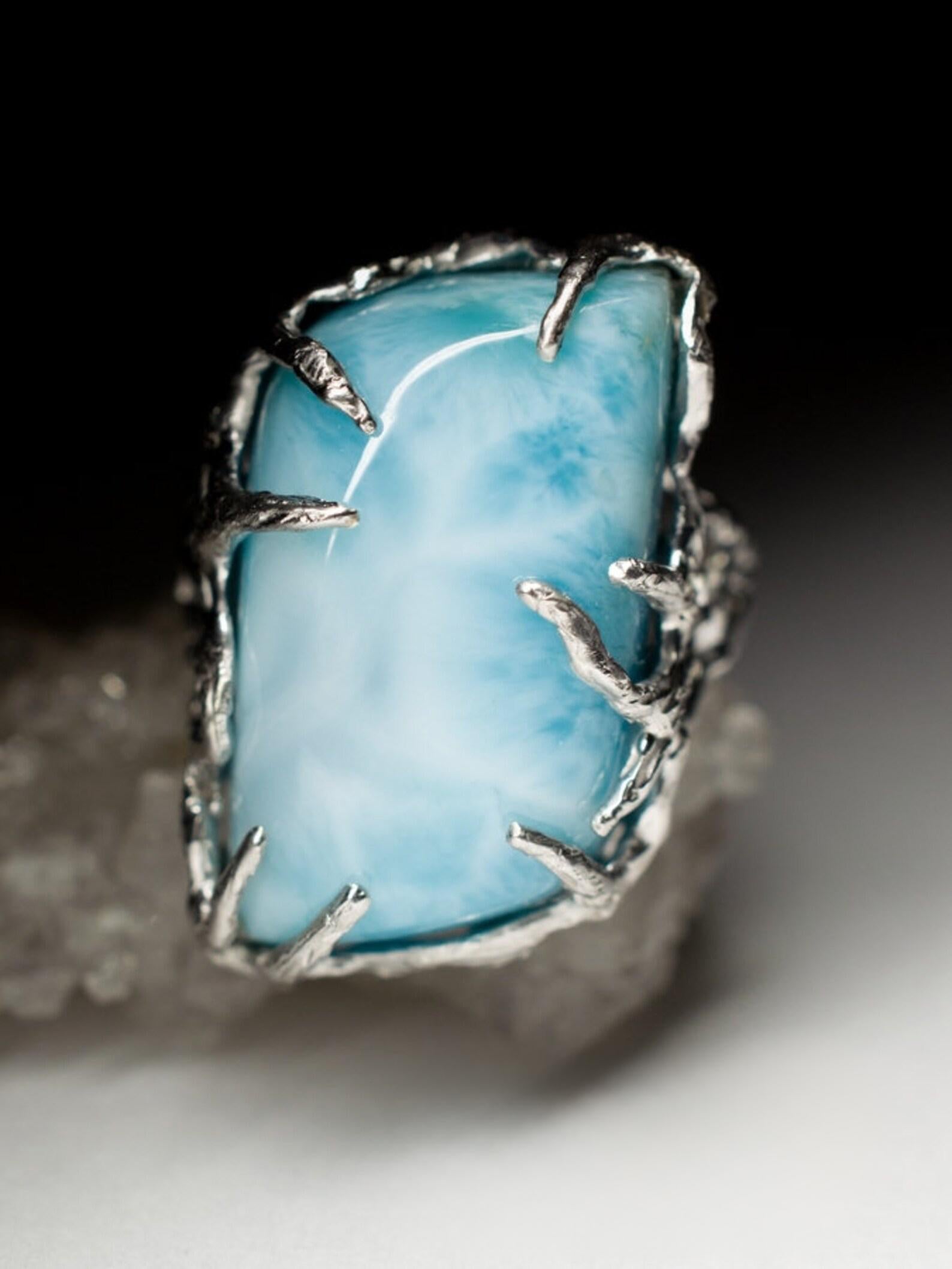 opaque blue gemstone