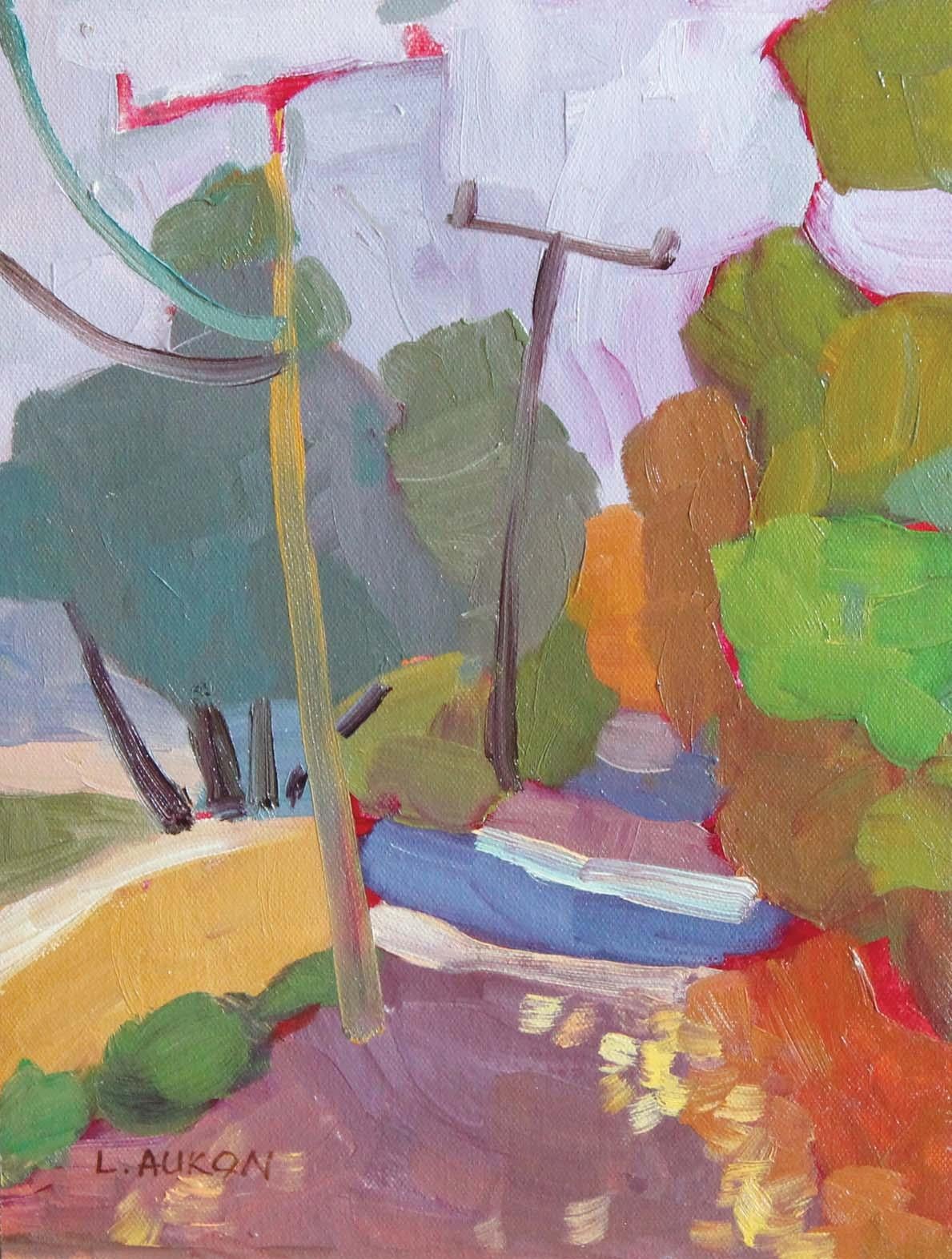 Larisa Aukon Landscape Painting - Flagstaff Road