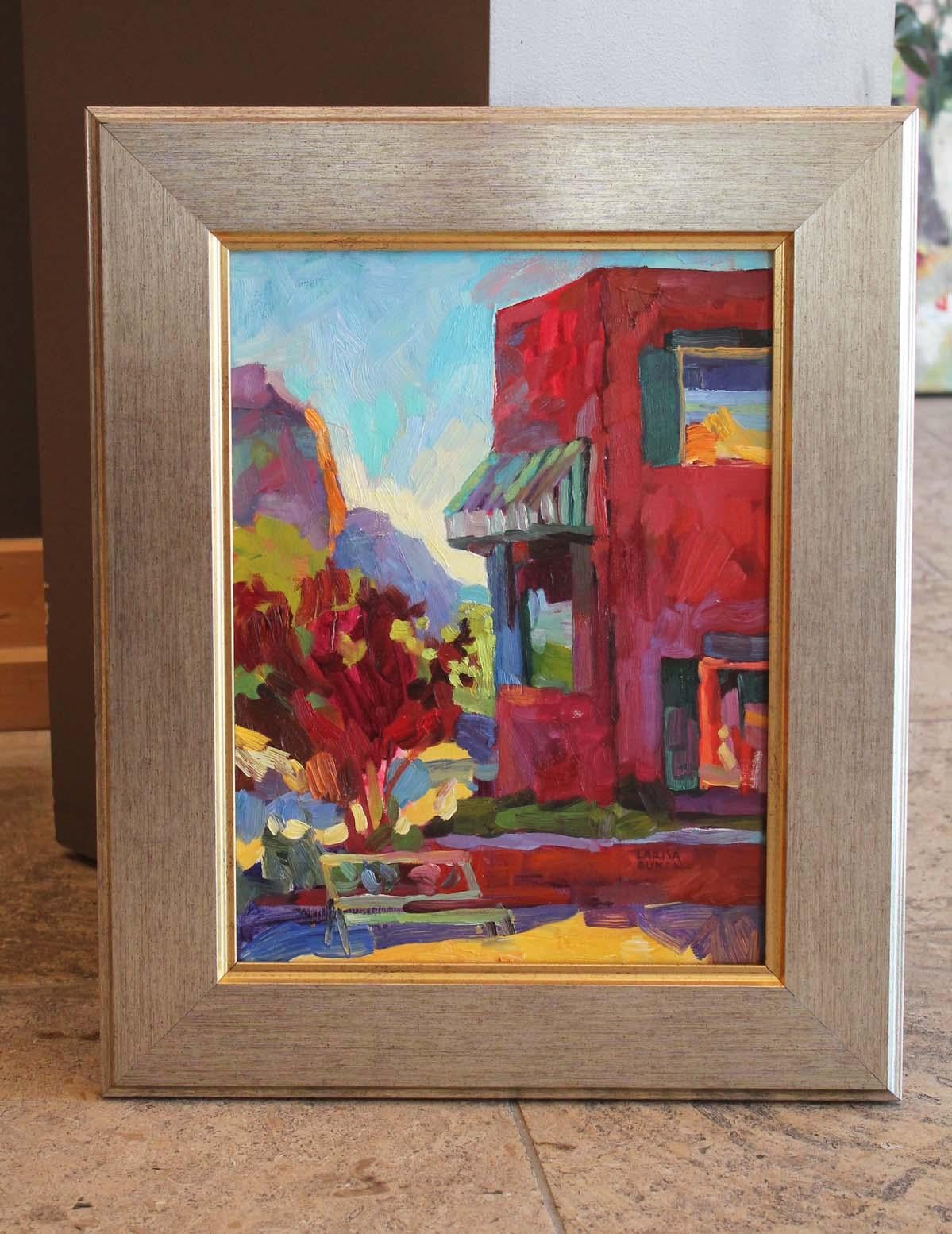 Gift Shop - Painting by Larisa Aukon