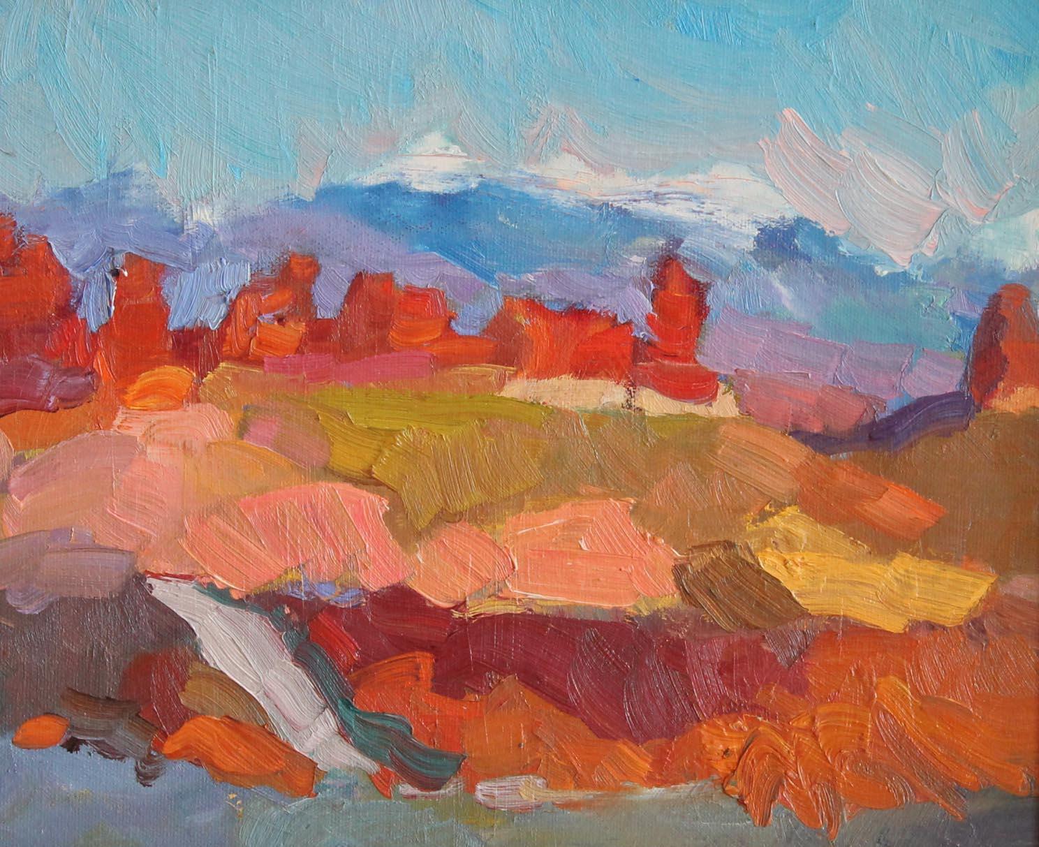Larisa Aukon Landscape Painting - High Desert