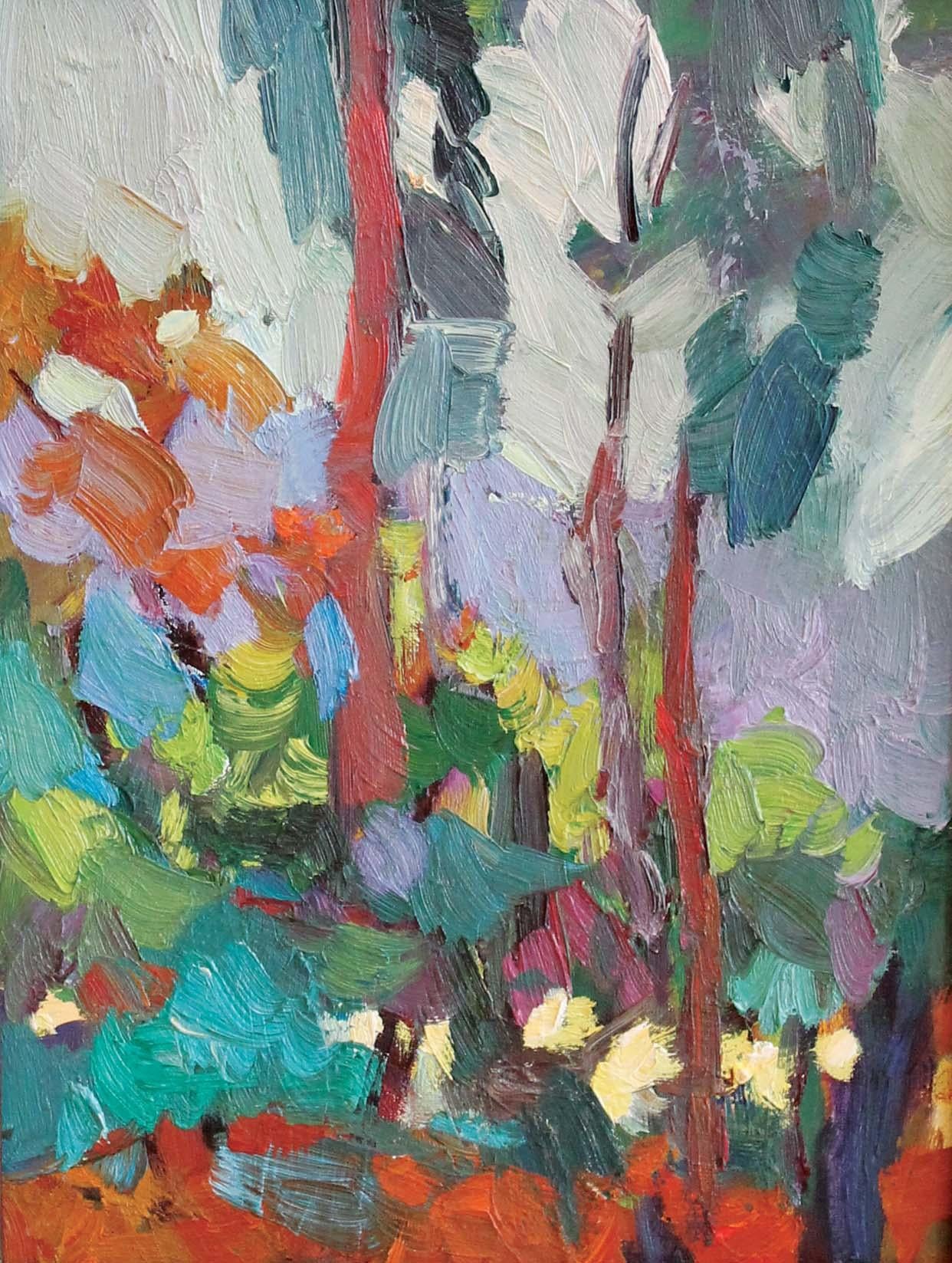 Larisa Aukon - Peeking Through For Sale at 1stDibs | larisa aukon artist,  larisa aukon paintings