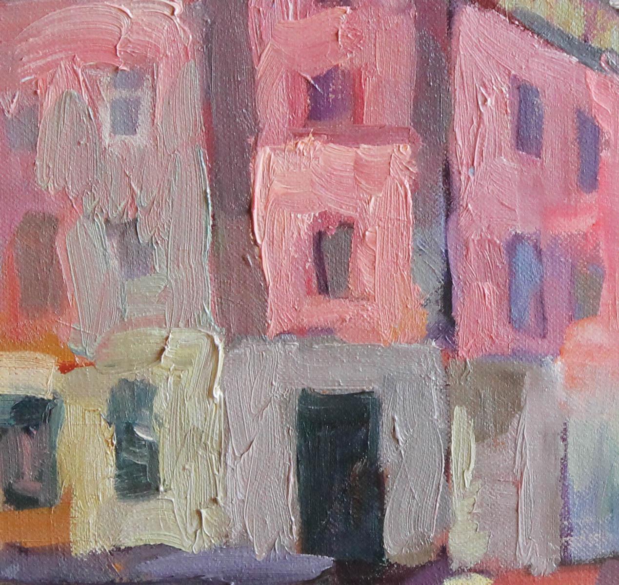 Riga Pinks - Painting by Larisa Aukon