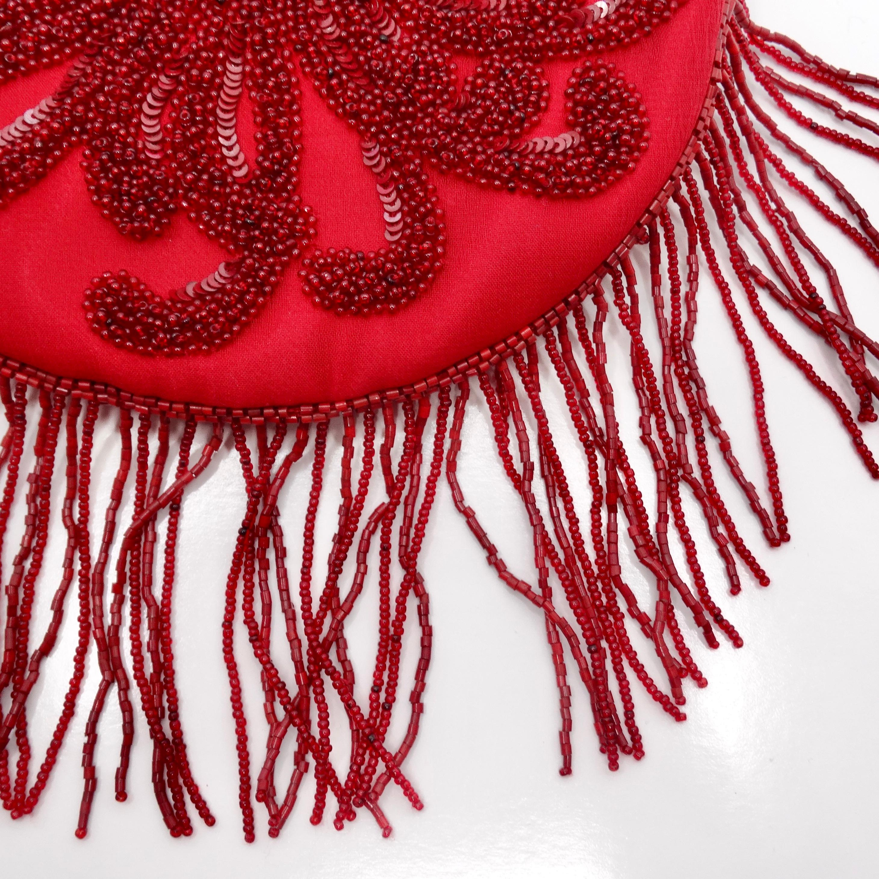 Women's or Men's Larisa Barrera Red Embellished Evening Bag For Sale