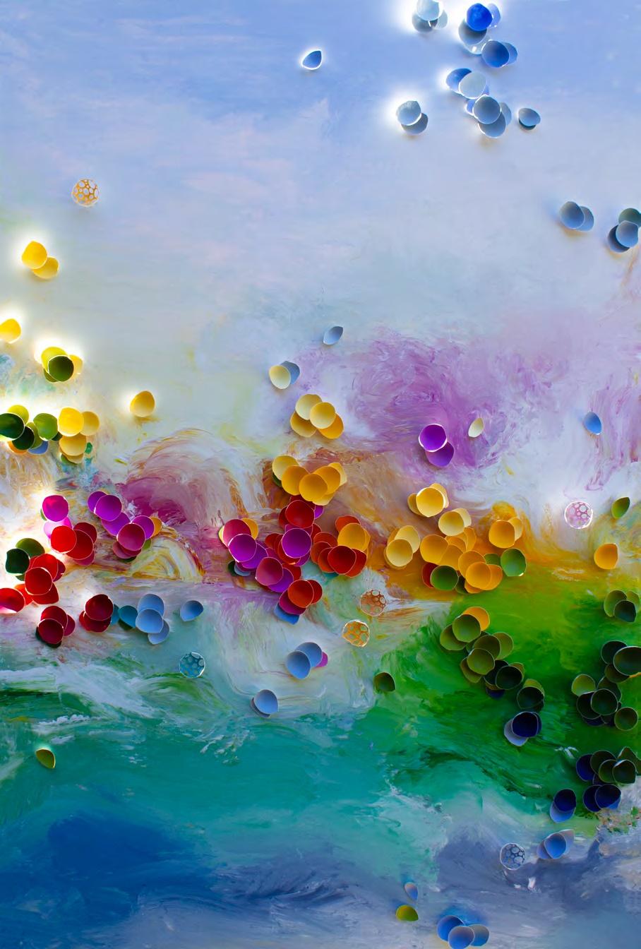 Das Gewicht des Lichts – Mixed Media Art von Larisa Safaryan