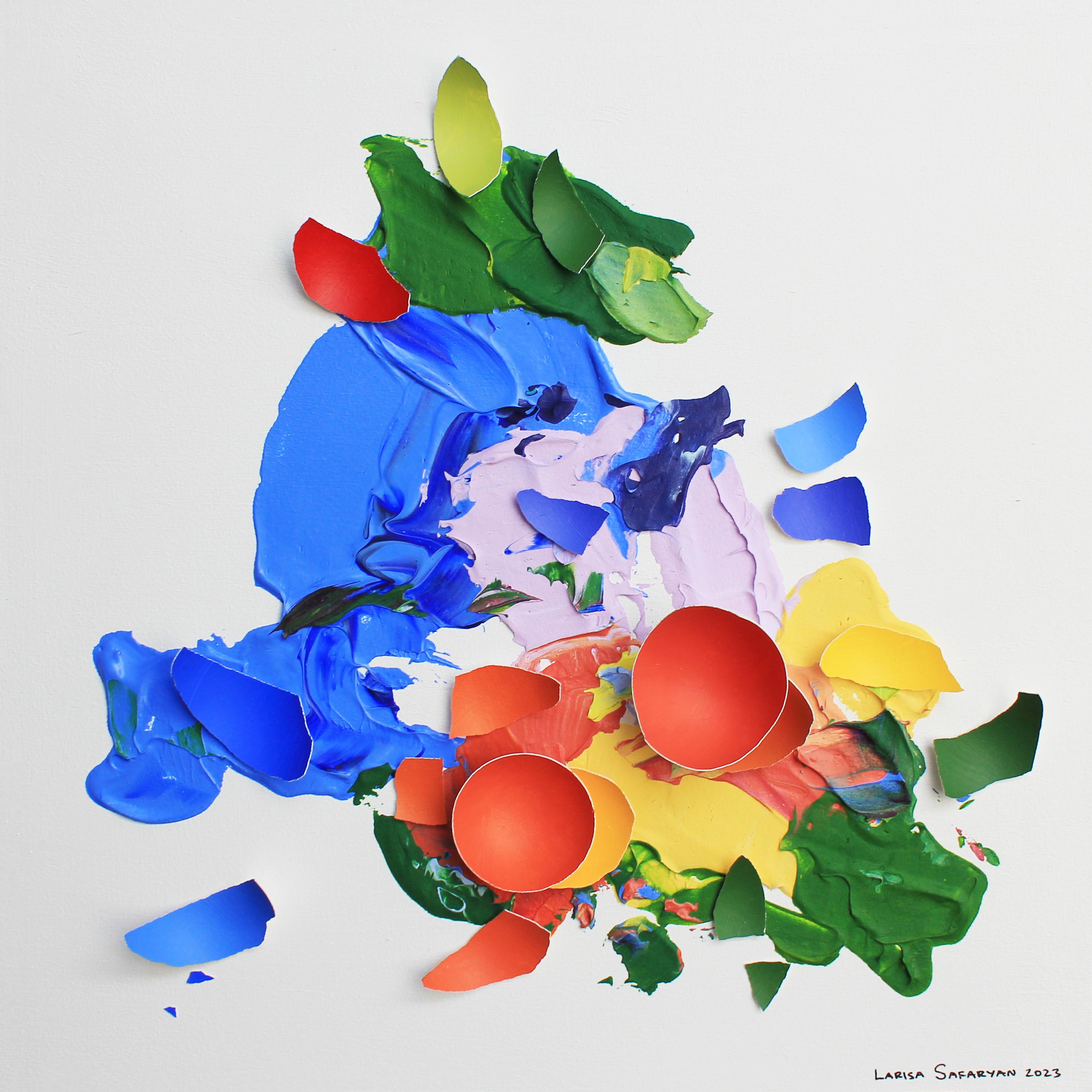 Ausbruch der Farben II – Mixed Media Art von Larisa Safaryan