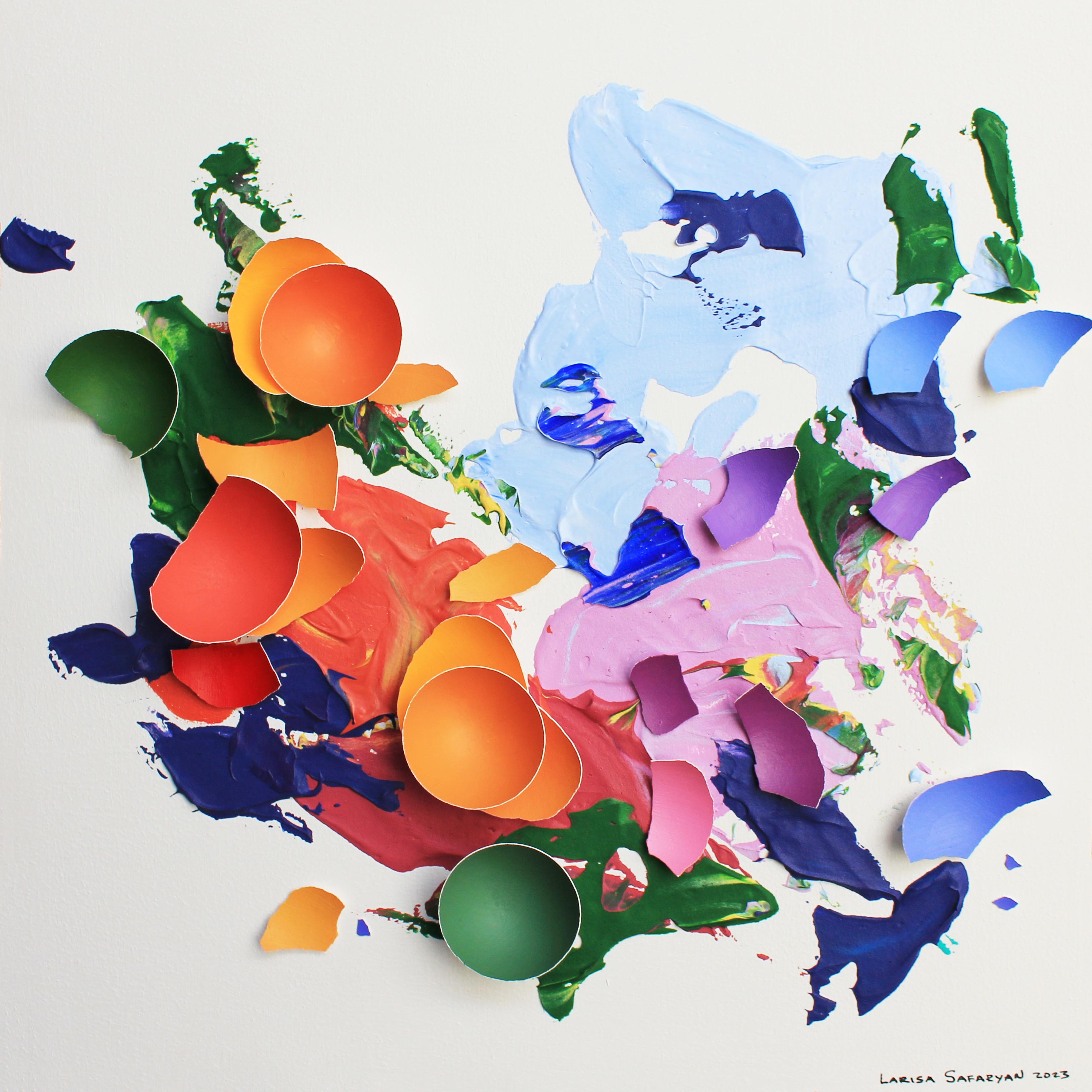 Éclat de couleurs IV - Mixed Media Art de Larisa Safaryan