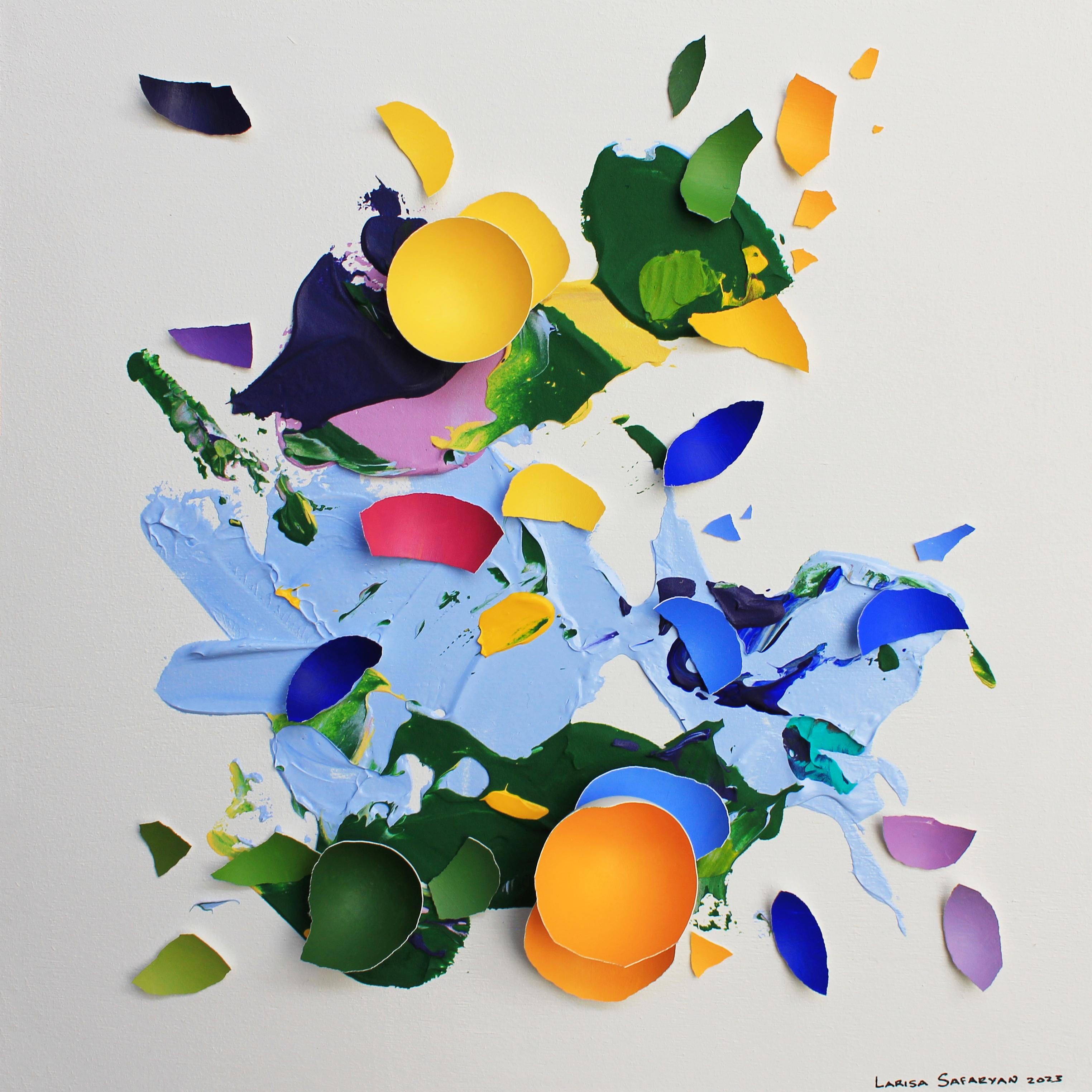 Larisa Safaryan Abstract Painting - Burst of Colors VII