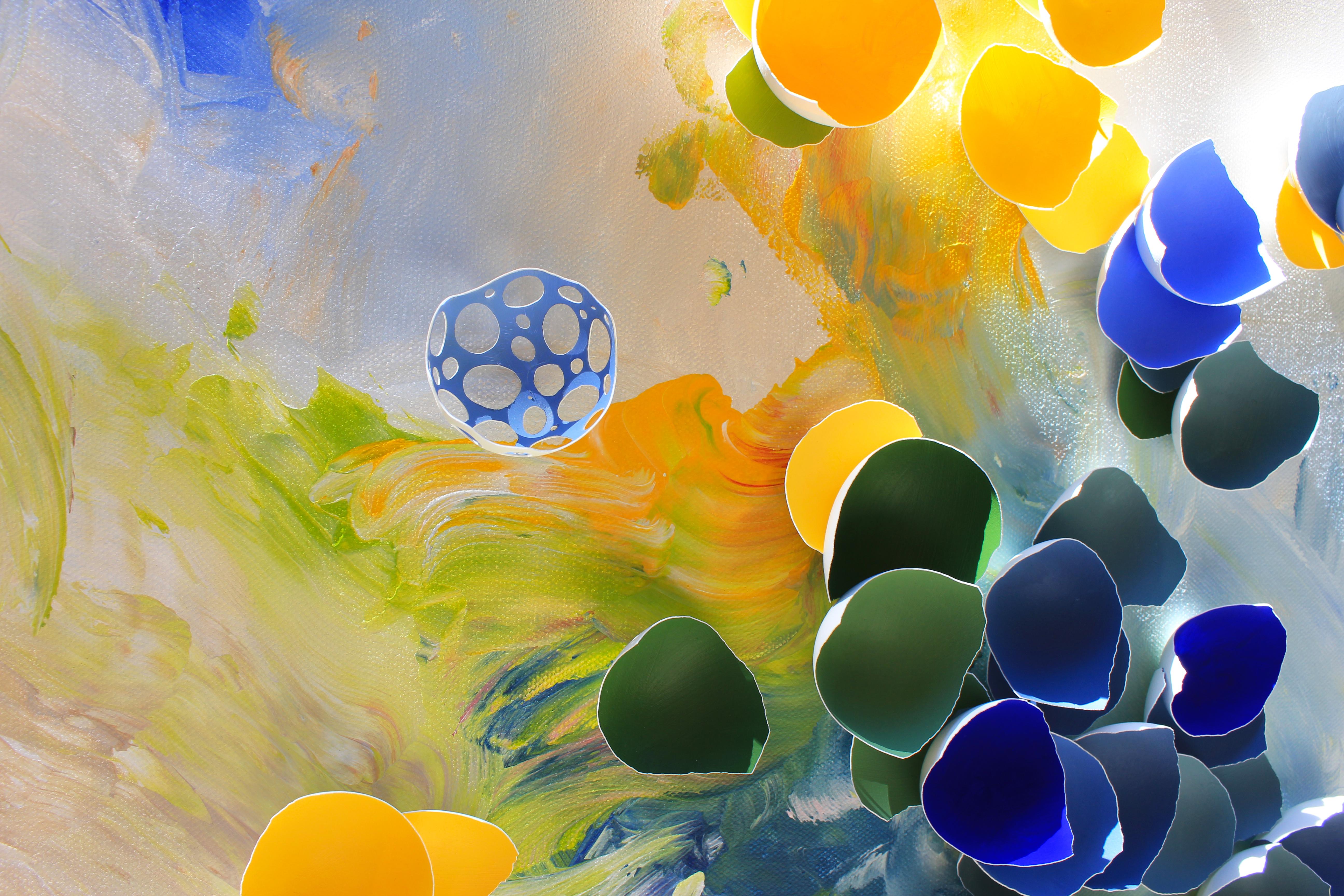 Tomber dans la sérénité - Contemporain Mixed Media Art par Larisa Safaryan