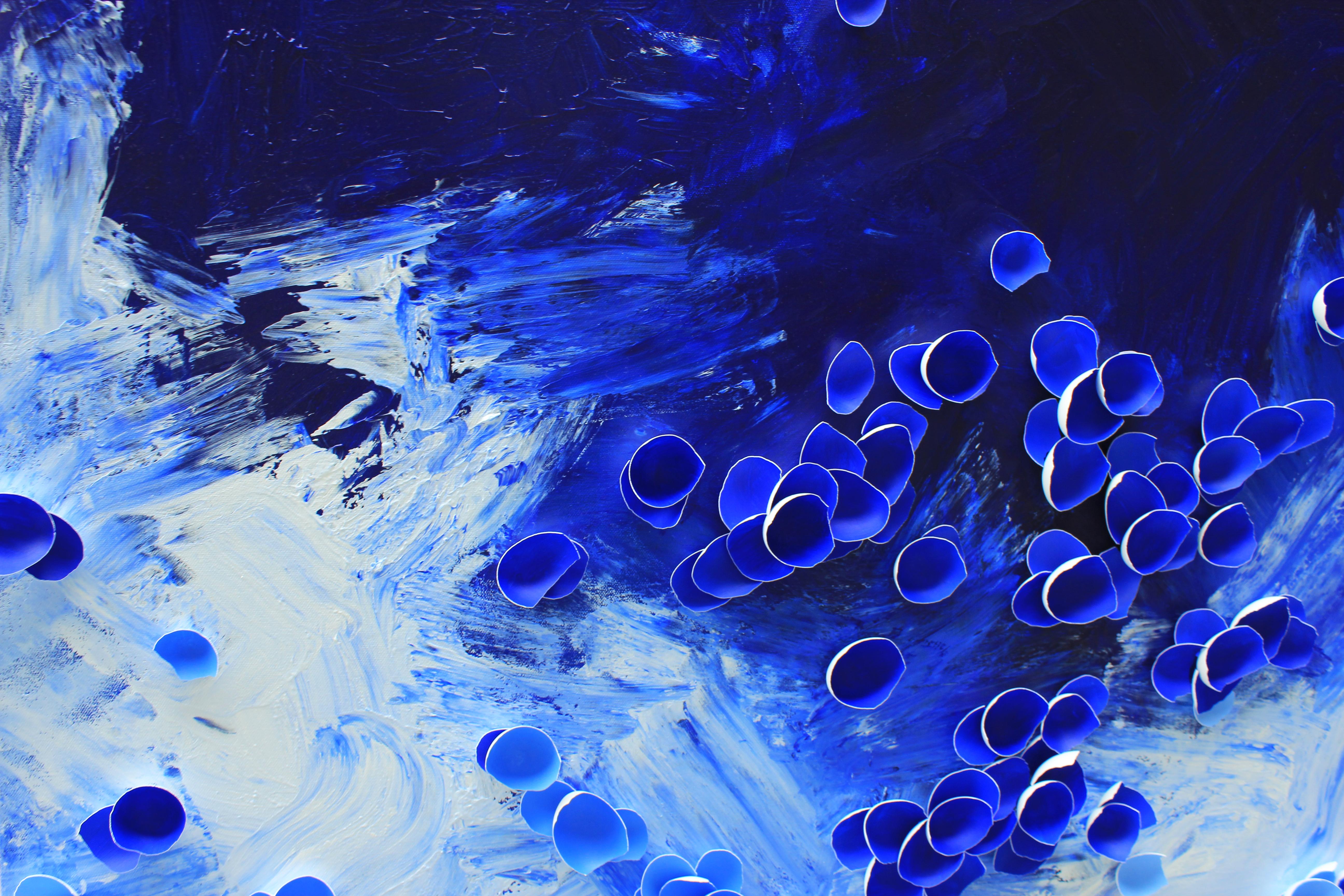 Ice and Water - Abstract Painting by Larisa Safaryan
