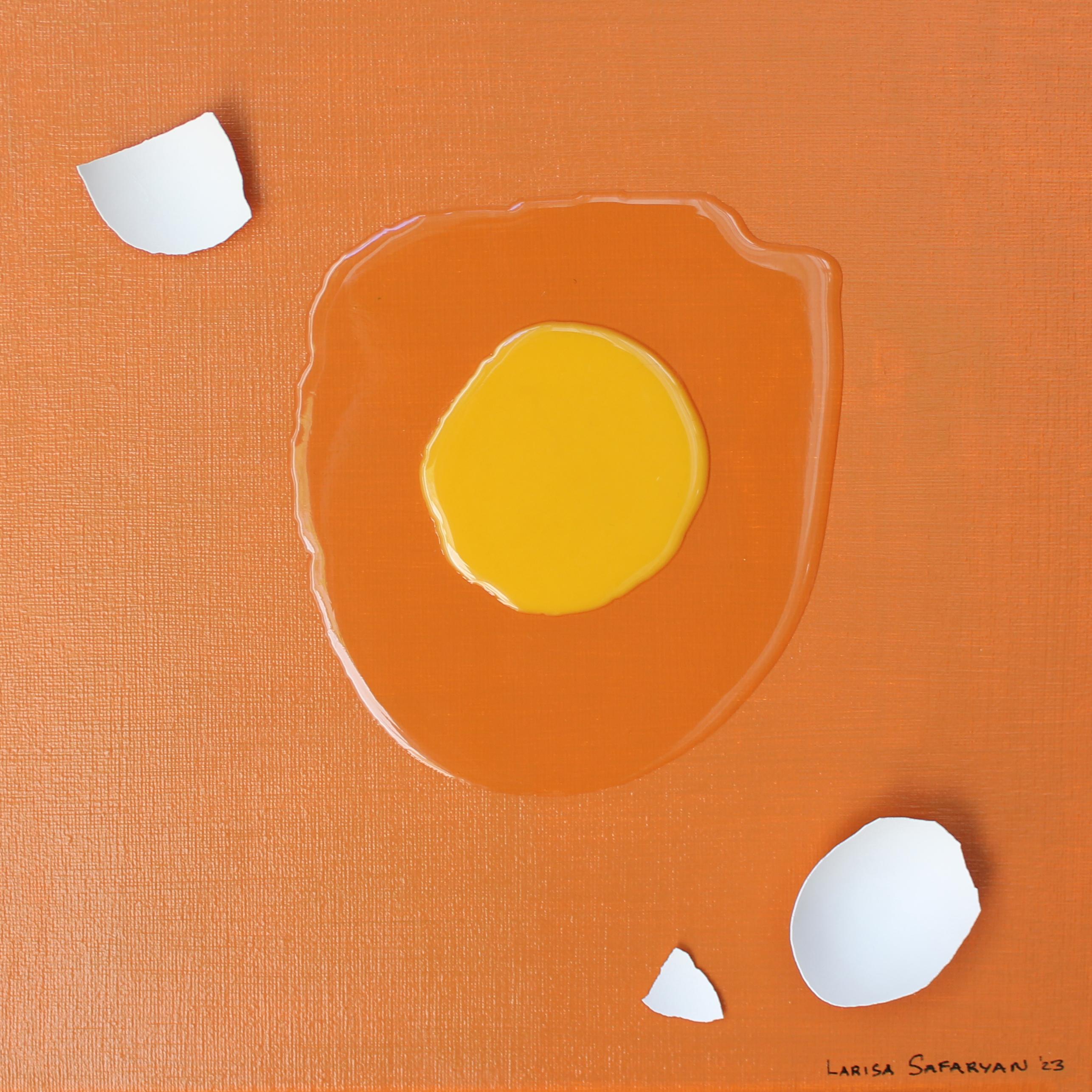 Larisa Safaryan Abstract Painting - Sunny-Side Up 25