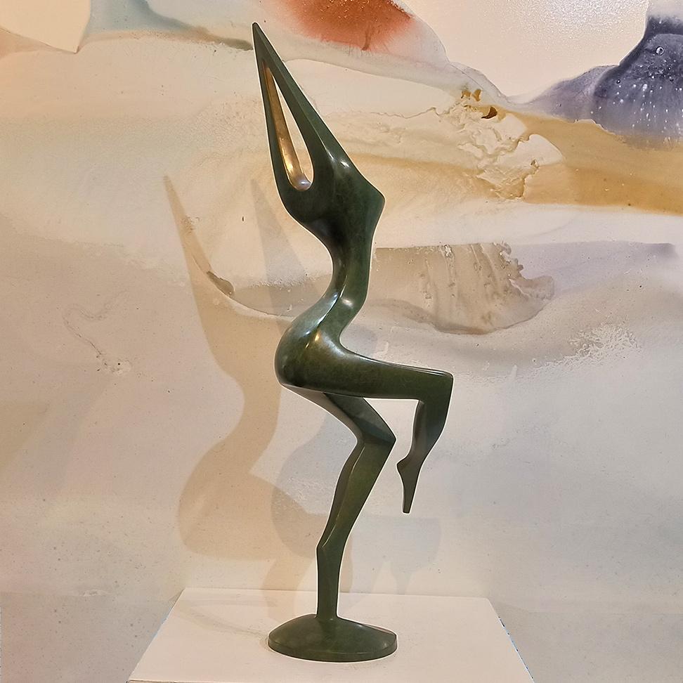 Dancer Movement #1, Bronze Sculpture with Patina, Ed 1/10 For Sale 4