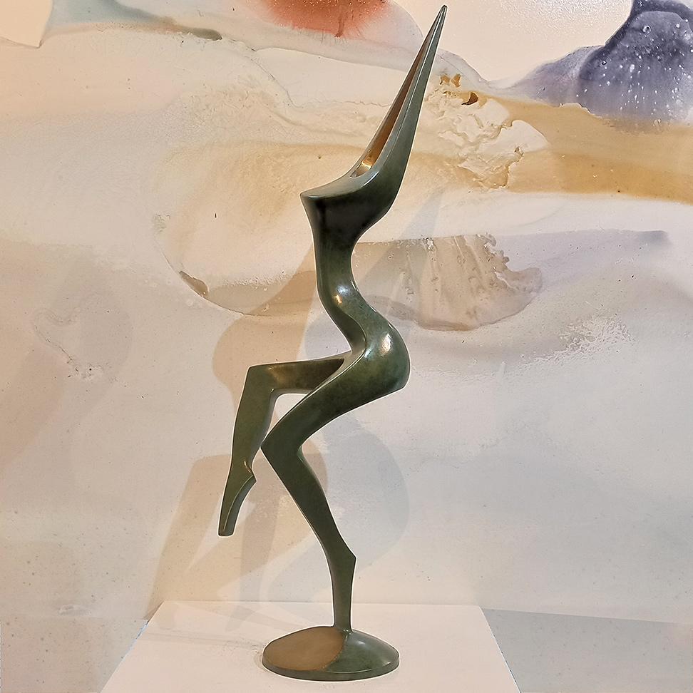Dancer Movement #1, Bronze Sculpture with Patina, Ed 1/10 For Sale 5