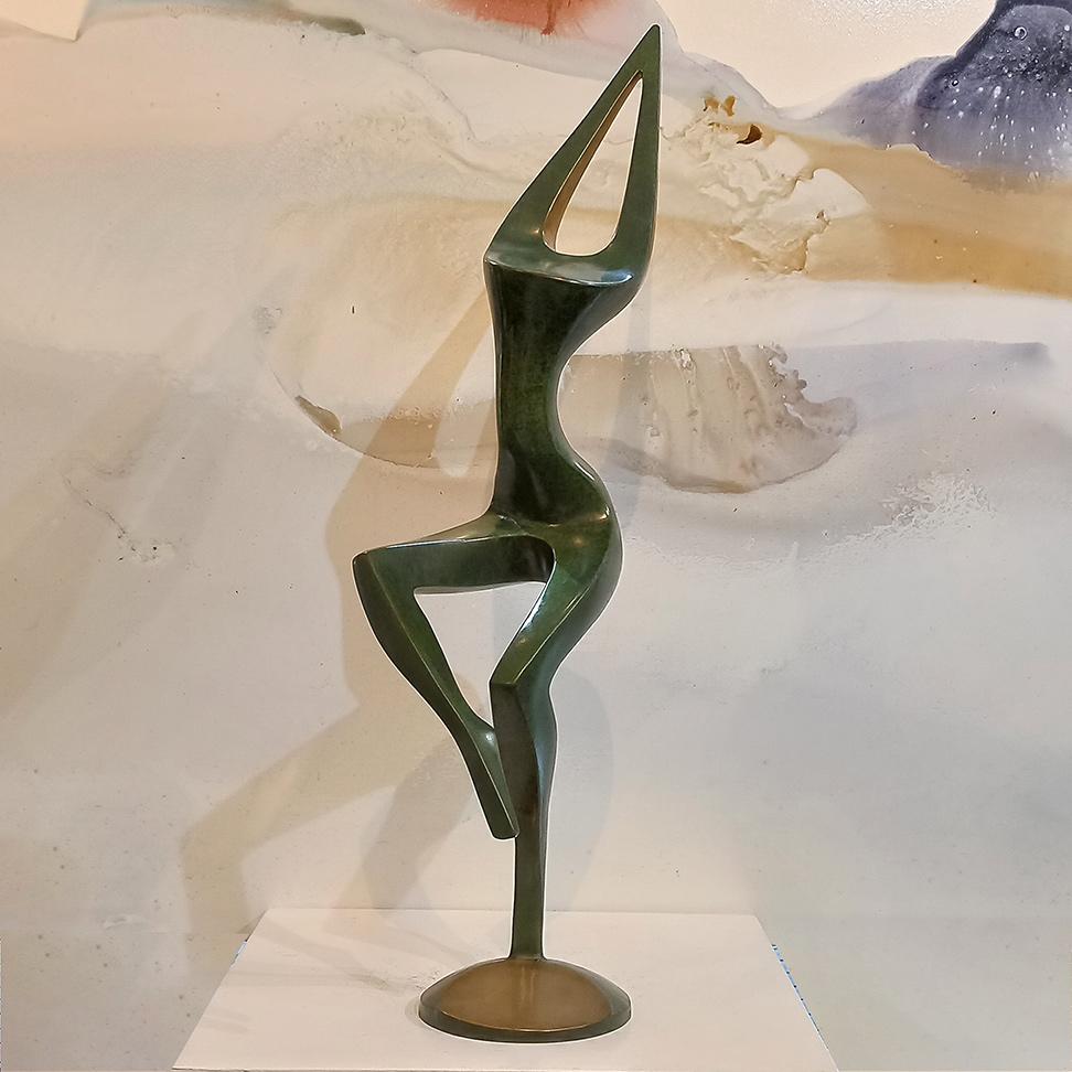 Dancer Movement #1, Bronze Sculpture with Patina, Ed 1/10 For Sale 1