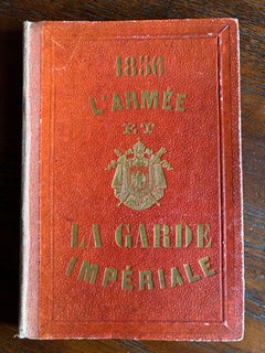 L'Armée, La Garde Impériale - Concertina ancien de 20 planches militaires, 1856
