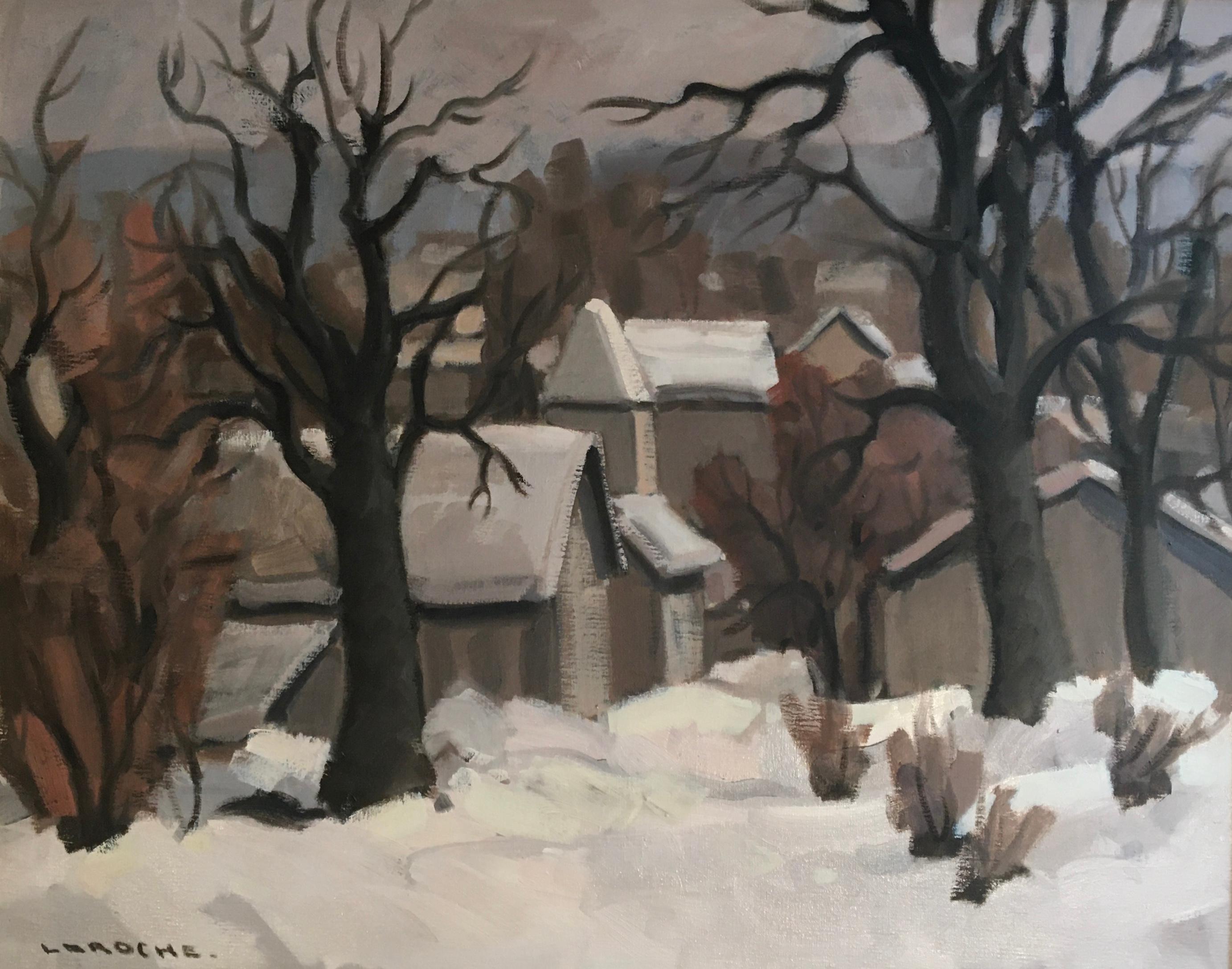 Landscape Painting Laroche - Paysage d'hiver