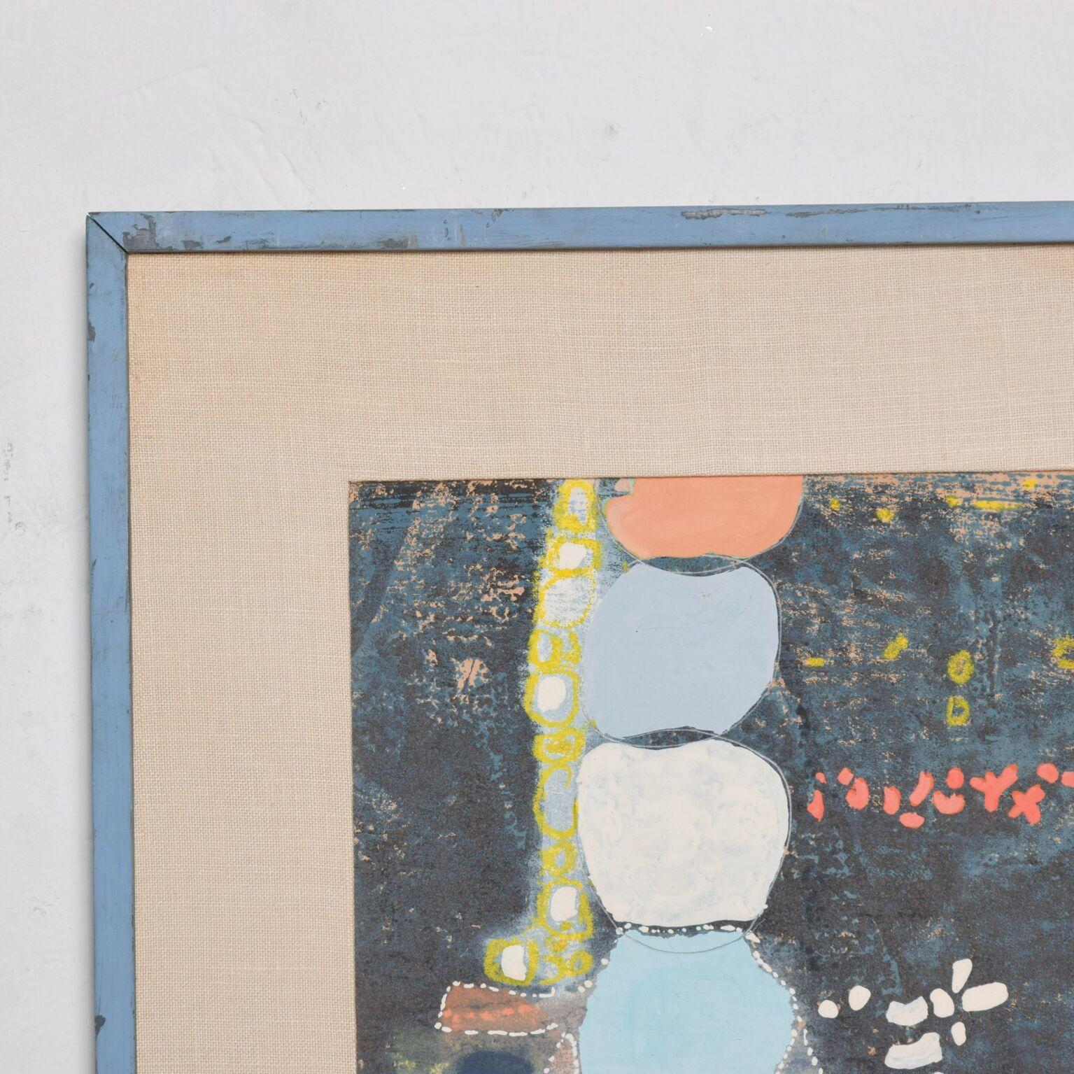 For your consideration: Laros Painting Dated 1966 Signed Abstract Expressionism Non Objective Modernism

Dimensions: 16.63