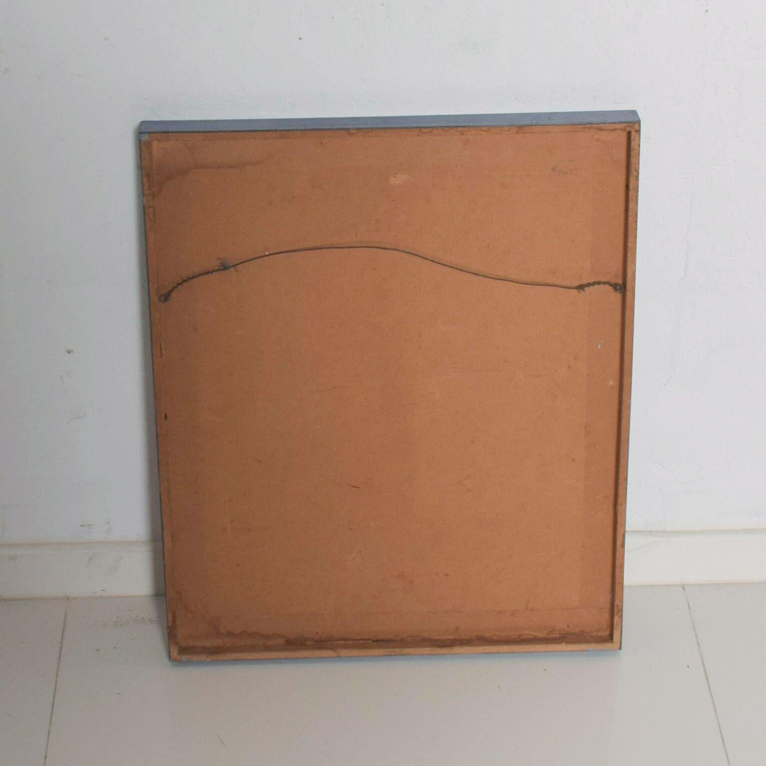 Mid-20th Century Laros Painting Dated 1966 Signed Abstract Expressionism Non Objective Modernism