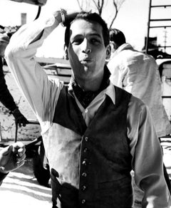 Paul Newman on the Set
