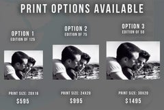 Robert Wagner Kissing Natalie Wood Fine Art Print