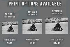 Steve McQueen Racing on Go-Kart Fine Art Print