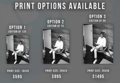 Steve McQueen Lesen zu Hause Kunstdruck