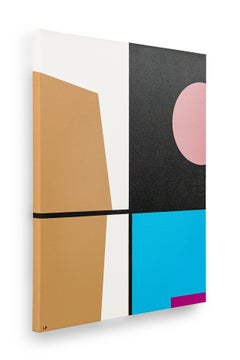 Larry Bentley Abstract Acrylic on Canvas, Titled: "AZUL CLARO". (2022)